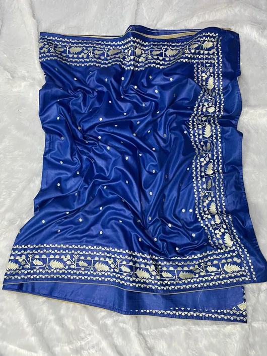 Pure Tussar Munga Silk Saree with Natural Texture & Elegant Lustre